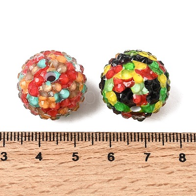 Opaque Acrylic & Resin Rhinestone Beads OACR-G062-02-1