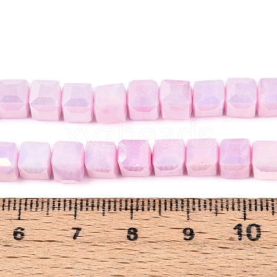 Anti-Tarnish Electroplate Glass Beads Strands GLAA-T025-6mm-10H-1