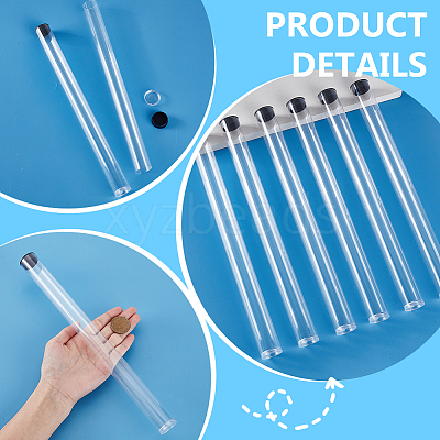 Transparent PC Plastic Bead Storage Tubes AJEW-WH0673-21A-1