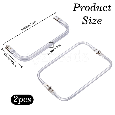 2Pcs Aluminum Bag Handle FIND-BBC0004-96C-1