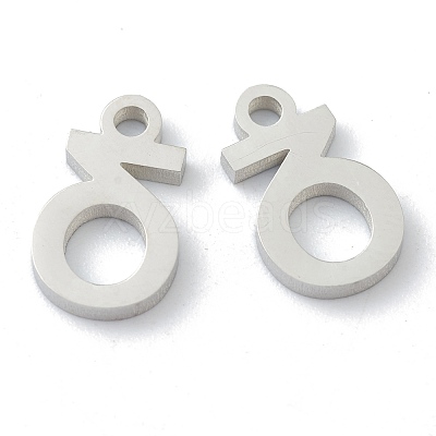 Non-Tarnish 304 Stainless Steel Charms STAS-G244-01D-1