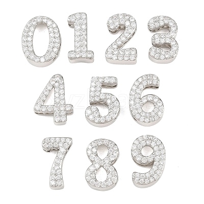 Brass Micro Pave Cubic Zirconia Pendants KK-B167-22P-1