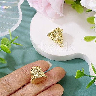 2 Pcs Brass Pendants KK-TA0003-11G-1