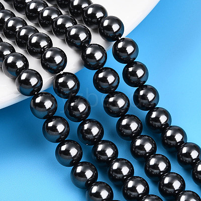 Baking Paint Pearlized Glass Pearl Bead Strands HY-N002-8mm-A02-1