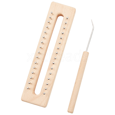 Wooden Knitting Tools Set TOOL-WH0018-22-1