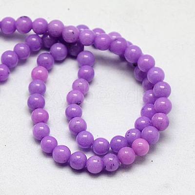 Natural Mashan Jade Round Beads Strands G-D263-8mm-XS24-1