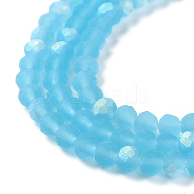 Transparent Glass Beads Strands EGLA-A034-T4mm-MB08-1