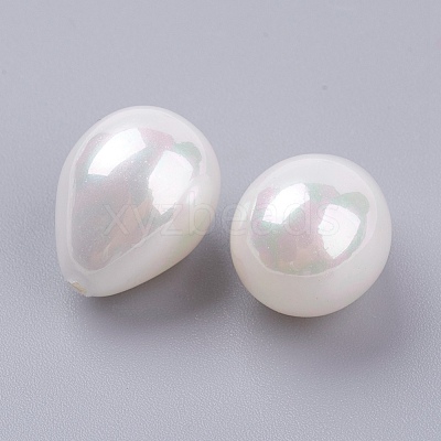 Shell Pearl Half Drilled Beads BSHE-G017-16x12mm-17-1