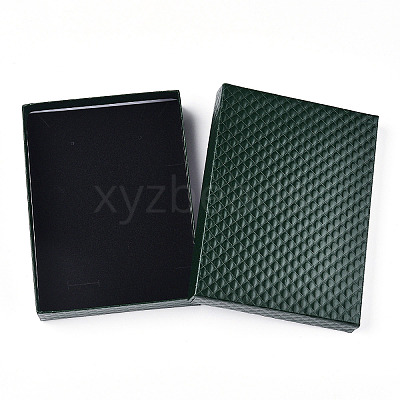 Rhombus Textured Cardboard Jewelry Boxes CBOX-T006-01C-1