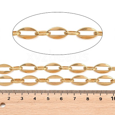 201 Stainless Steel Oval Link Chains CHS-H118-14G-1