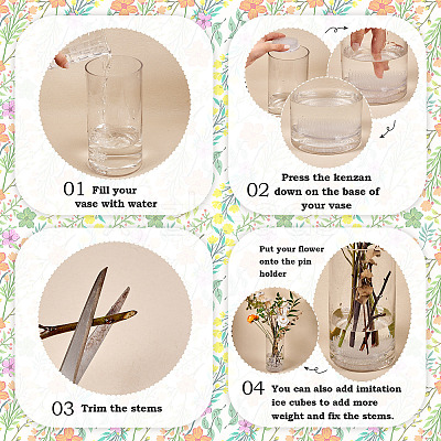 Plastic Flower Pin Frogs DIY-MB0002-03-1