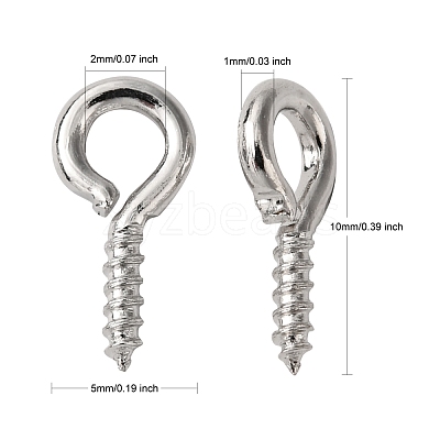 Iron Screw Eye Pin Peg Bails IFIN-S699-01A-P-NF-1