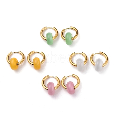 PVD Vacuum Plating 304 Stainless Steel Huggie Hoop Earrings EJEW-JE04381-1