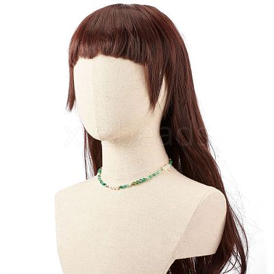 Natural Pearl Beaded Necklace NJEW-JN03765-03-1