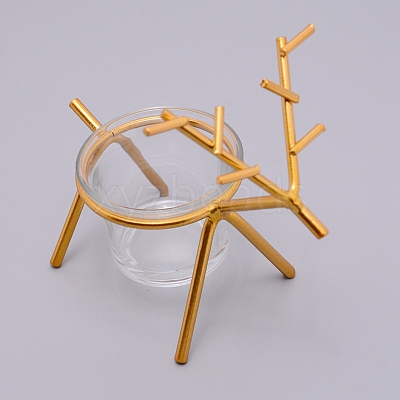 Iron Candle Holder DJEW-WH0032-35A-1