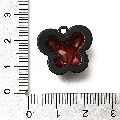 Red and Black Double Screen Alloy Pendants FIND-Z067-01B-04-1