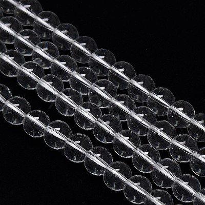 Crystal Glass Round Beads Strands EGLA-F037-8mm-B02-1