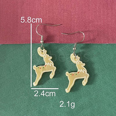 Christmas Acrylic Dangle Earrings FS-WG2A8CC-15-1