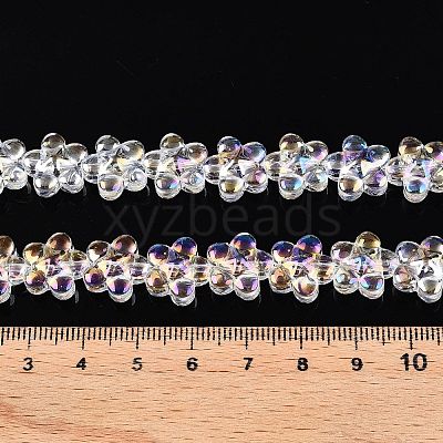 Electroplate Glass Beads Strands EGLA-T028-02-1