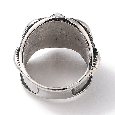 304 Stainless Steel Viking Warrior Ring for Men RJEW-U005-02AS-1