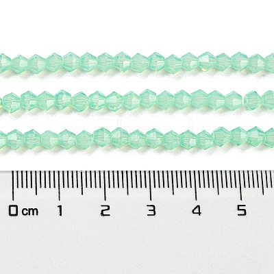 Baking Paint Transparent Glass Beads Strands DGLA-F029-J4mm-05-1