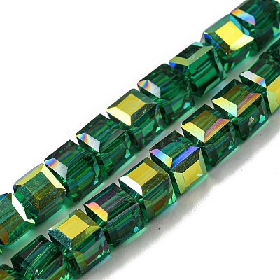Electroplate Glass Beads Strands EGLA-M031-01A-HR06-1
