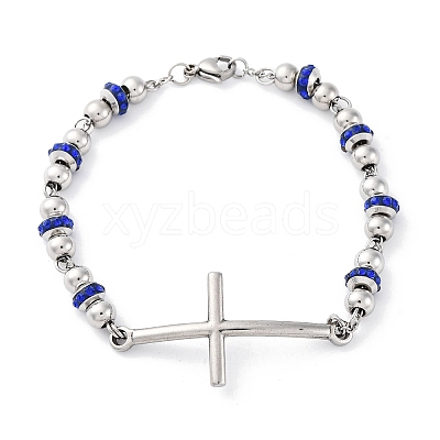 201 Stainless Steel Link Chain Bracelets BJEW-A032-01P-02-1