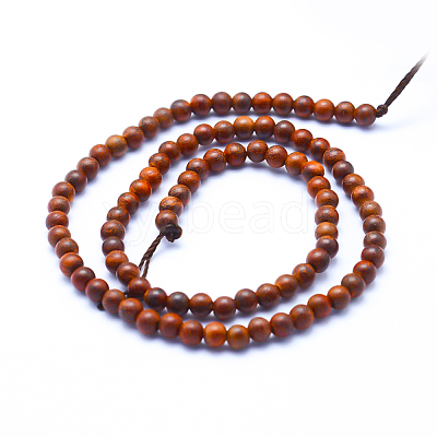 Natural Wood Beads Strands X-WOOD-P011-06-8mm-1