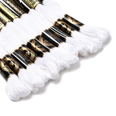 10 Skeins 12-Ply Metallic Polyester Embroidery Floss OCOR-Q057-A19-1