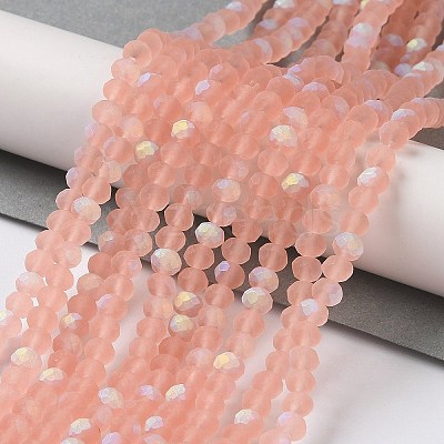 Transparent Glass Beads Strands X1-EGLA-A034-T4mm-MB21-1