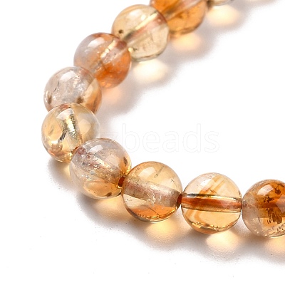 Heated Natural Citrine Bead Strands X-G-P466-01D-1