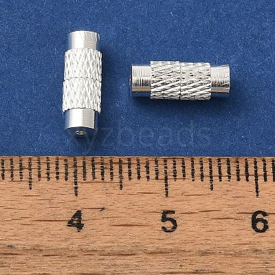Brass Screw Clasps KK-G186-S-1