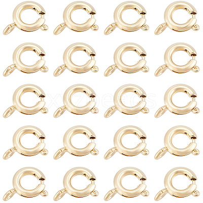 20Pcs Brass Spring Ring Clasps KK-BBC0025-72A-1