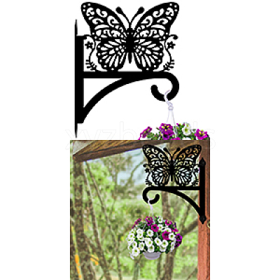 Iron Hanging Plant Hanger Bracket HJEW-WH0095-038-1