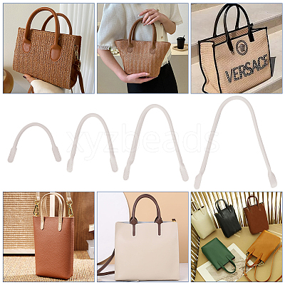 8Pcs 4 Style PU Leather Sew on Bag Handles PURS-WR0001-26A-1