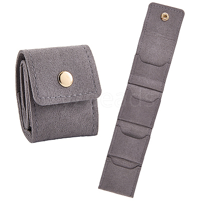 1Pc PU Leather Jewelry Rolls ABAG-CL0001-43C-1