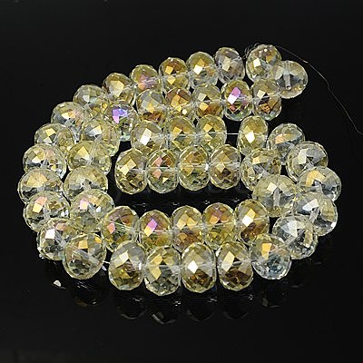 Electorplated Glass Beads EGLA-E005-01-1
