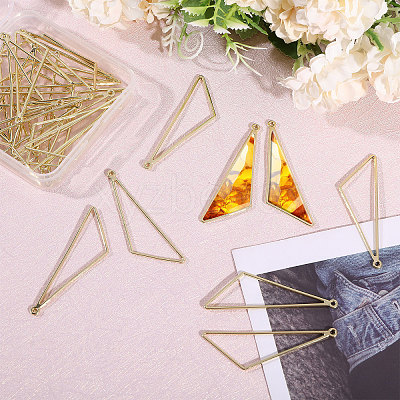 32Pcs Alloy Open Back Bezel Big Pendants PALLOY-CA0008-40-1