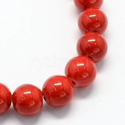 Natural Dyed Mashan Jade Gemstone Bead Strands G-R272-4mm-01-1
