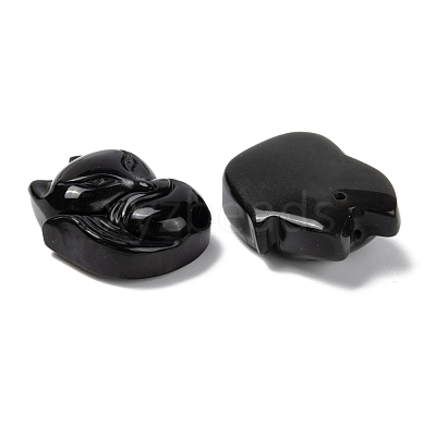 Natural Obsidian Pendants G-G660-03-1