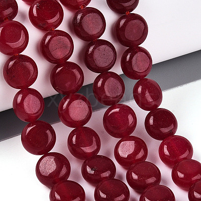Dyed Natural White Jade Beads Strands G-T143-16N-1