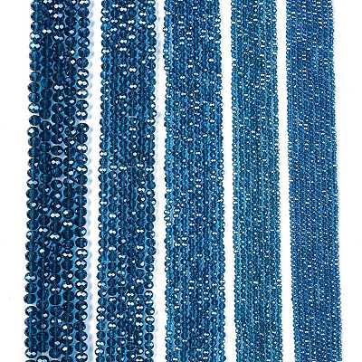 Electroplate Glass Beads Strands X-EGLA-A044-T8mm-A27-1