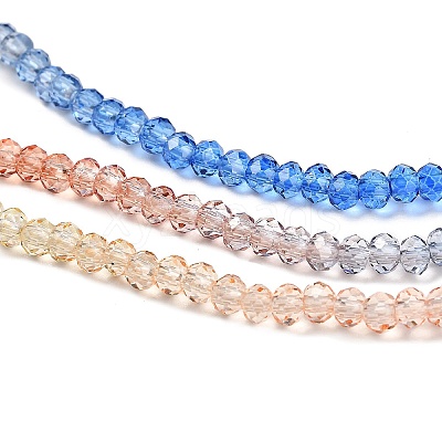 Transparent Painted Glass Beads Strands DGLA-A034-T2mm-A02-1