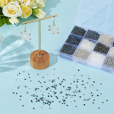 15 Styles Glass Seed Beads SEED-WR0001-12-1