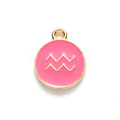 Alloy Enamel Pendants ENAM-S124-01B-03J-1