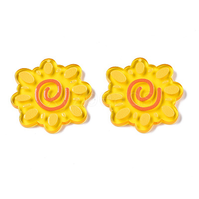 Translucent Acrylic Pendants TACR-T021-45-1