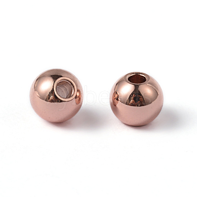 Round Ion Plating(IP) 202 Stainless Steel Beads STAS-O091-A-04RG-1