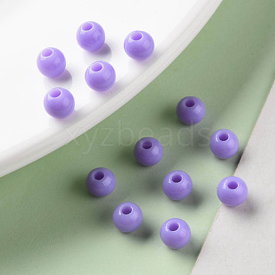 Opaque Acrylic Beads X-MACR-S370-C6mm-A32-1