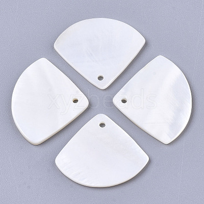 Natural Freshwater Shell Pendants X-SHEL-R047-19-1