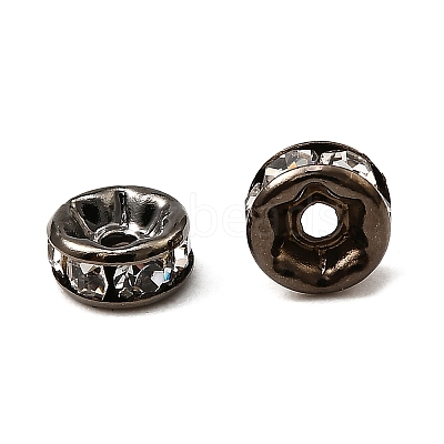 Brass Rhinestone Spacer Beads RB-A014-Z5mm-01B-1